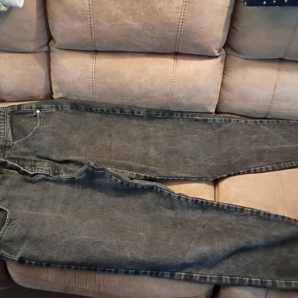 Ladies vintage Venezia black jeans, 100% cotton, size 18 average